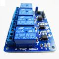 High Quality 4-Channel Optocoupler Isolated Relay Board 4 Channel Relay Module for Raspberry Pi Arduino. 