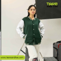 Green Varsity Baseball Jacket for Men & Women – Green Varsity Jacket. 