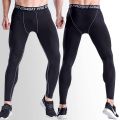 Sports Tights Men's Football Basketball Base Training High Elastic Sports Trousers Running Fitness Pants Compression Pants Men Men's fitness pants. 