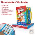 Intelligence Study Book for Kids E Book for Kids Child Early Learning Intelligent Book Intellectual Learning Electronic Sound Teaching Aid Toddlers English Learning Book. 
