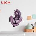 UJIOM Adult Furry Wall Sticker Helluva Boss Loona Sticker Bedroom Decal Bathroom Waterproof and Scratchproof Decoration. 