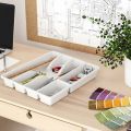 IKEA SMÄCKER Cutlery tray Drawer Organizer with five Sections and Nonslip Tray- Flatware, Utensil, Cutlery Kitchen Divider (Also for Desk and Office). 
