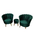 2 Modern Sofa Flower Designe Two Seater Green valvet Colour With 2 cousion free {Special Offer available}. 