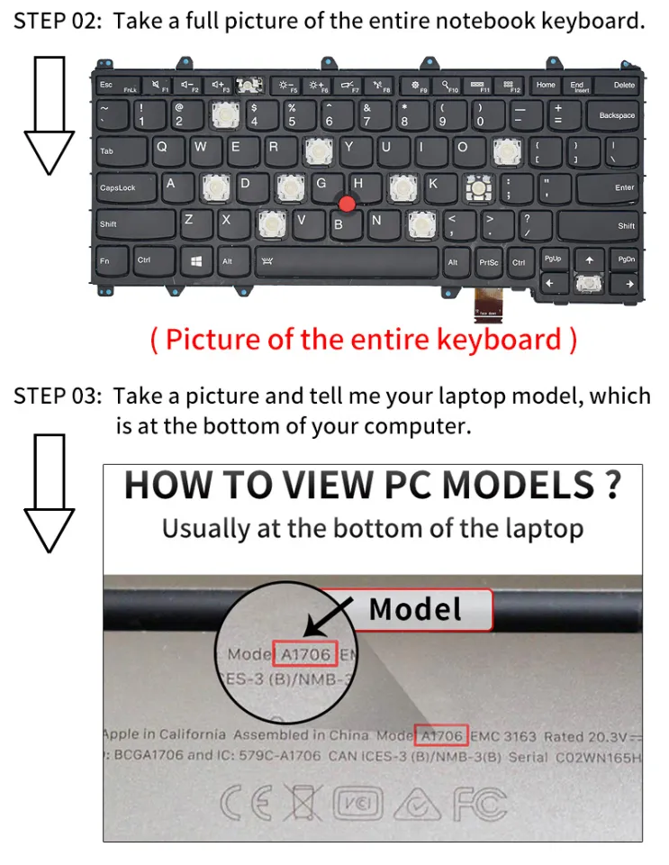 Replacement Keycap Key cap For Lenovo IdeaPad 14ITL05 Flex