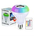 Bluetooth Speaker Bulb Smart LED RGB + Remote Control Wireless Disco Audio Music Multi Color Dimmable Lamp 12W. 