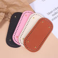 1Pc Long Bottom for Knitted Bag PU leather Bag Base Handmade Bottom With Holes Diy Crochet Bag Bottom accessories Cherry Super Store. 