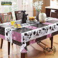 6 Seater Table cloth with beautiful White Lace Spill-Proof Tablecloths Protector Waterproof/Oil-Proof Table Cover  QS Bedding. 
