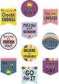 Happy Days Stickers - Aesthetic Art Stickers -for mobile back, Laptop, dairy and for decorating your stuff and making them look more attractive - Cool Assorted - Pack of 10. 
