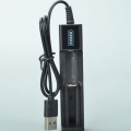 USB 1 Slot Universal Quick Charging Rechargeable Battery Charger for 18650 26650 14500 16340 ABS. 