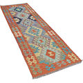 Y14908# Hallway Hand Made Traditional Oriental Home Decor Multicolor Entryway Durrie Flat Weave Rug 240 x 80 cm/2'6 x 7'8 ft. 