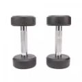 ZEE MAX FITNESS Rubber Coated Dumbbells Pair of 5 KG(5+5). 