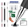 2 In 1 Stylish Universal Practical Dual-use Capacitive Tablet Stylus Pen Exquisite Double-headed Silicone Disc Drawing Tablet Phone Capacitor Pen. 