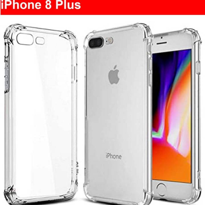 iPhone 8 Plus Anti Shock Transparent Four Corner Air Bag Shock Proof Bumper Case Cover High Quality Crystal Clear TPU Cover