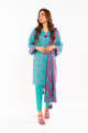 Alkaram Studio Unstitched 3 Piece Printed Lawn Suit With Lawn Dupatta SS-26-24-BlueA132377143. 