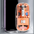 FMOUSE Transparent Gaming Mouse with RGB Rechargeable for PC Gamer, D. 