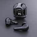 Air 31 Earbuds Wireless Crystal Transparent Bluetooth 5.3 Ear buds Wireless Headset Transparent Charging Case Heavy Bass Stereo Earphones Noise Reduction Sports Headset with Microphone Waterproof Headphone LED Digital Display Black/White/Green. 
