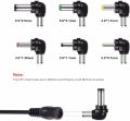 30W Universal Adapter Adjustable AC to DC Switching Power Supply with 6 Selectable Connector Tips & 5V USB Charger Ouput, 3V to 12V Regulated Voltage Replacement for Speakers Router LED Strip Lights UK Plug. 