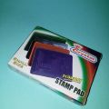 Crystal Stamp pad in plastic, small size with stamppad ink,. 