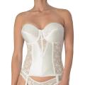 Women White Lace Corsets Bras Top Corsets and Waist Crop Bra Top With Removable Straps Sexy Lingerie. 