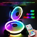 PACK OF 3 RGB fan with sata controller kit Colorful LED ARGB Lighting Silent Cooling Fan pc case gaming computer. 