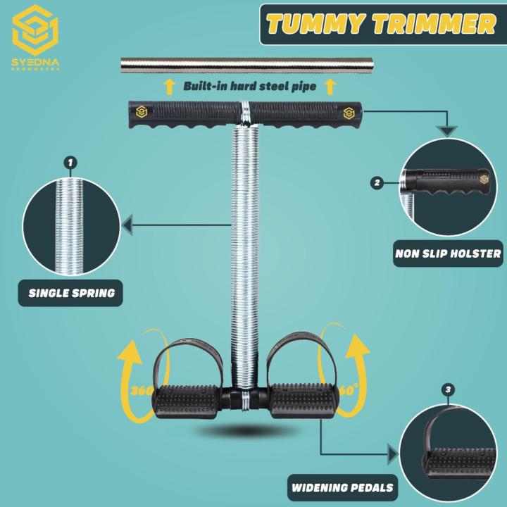 Syedna Ecommerce Tummy Trimmer Single Spring - High Quality Trimmer Weight Loss Fitness Equipment Spring Trimmer for Effective Tummy Workouts, Belly & Fat Loss, For Men and Women Aiming a Toned Midsection and Abdominal Bally Loss & Strength at Home & Gym