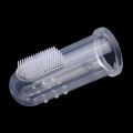 Pet Dog Toothbrush+Pet Finger Toothbrush Pets Dogs Cats Teeth Care Tools - tramsparent. 
