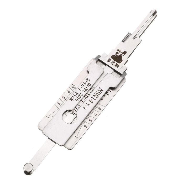 [NEW] NSN14 Dr/Bt 2 in 1 Car Door Lock Pick Decoder Unlock Tool Locksmith Tools