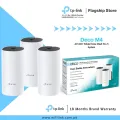 TP-Link Wi-Fi Deco M4 ( 1 Pack / 2 Pack / 3 Pack ) AC1200 Dual Band Whole Home Mesh Wi-Fi System - 18 MonthsBrandWarranty. 