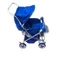 Alloy Foldable Baby Stroller Pram For Newborn  Blue/Red color with  6 Big Tyres. 