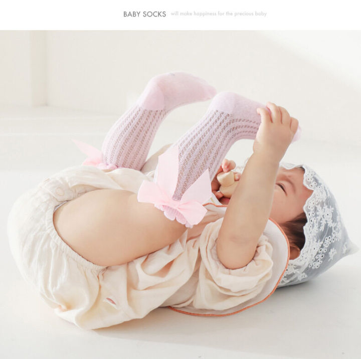 Cute%20Bowknot%20Infant%20Baby%20Socks%20Cotton%20Bows%20Girls%20Knee%20Socks%20Spring%20Summer%20Mesh%20Kids%20Infant%20Toddler%20Knee%20High%20Socks%20-%20Image%203