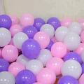 80 Pink , Purple & White Latex Balloons Pack For Birthday , Anniversary Decoration - Bridal Decoration Balloons - Baby Shower Decoration Balloons. 