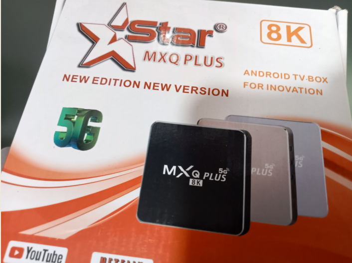 Star MXQ PLUS ANDRIOD TV Box with Remote Conrtol, New Edition, new Version 5G speed, 4GB RAM 32GB Storage, USB, LAN, Wi-Fi