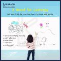 Large Dry Erase Whiteboard Sticker Vinyl Sticker, Self-adhesive & reusable White Board Peel Stick for School,Office,Home,Kids Drawing with 2 erasable markers (size 5ft x 2 ft). 