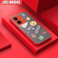 JIUMOO For vivo T1 Pro IQOO Z6 Pro vivo S15e 5G Case Cartoon Cute Dinosaur Frosted Transparent Back Cover Lens Camera Protect Phone Case Silicone Edge Full Cover Casing Hard Cases. 
