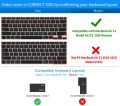Mac Book Air 13 inch 2020 keyboard cover/skin Compatible with Mac Book Air 13 inch 2020 A2337 M1 A2179 with Retina Display and Touch ID Silicone Key Board Protective Skin Protector, Mac Book Air 2020 Keyboard Cover, Black. 