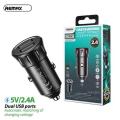 2 Ports Portable  2.4 A - Super Fast  - USB Car Charger -For All Branded Mobiles - Safe - Quick Charging Adapter. 