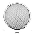 Pizza Mesh Screen Plate Stainless Steel Small Size 7 x 0.2 Inches And Medium Size 9 x 0.2 Inches. 