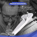 Kazoo Aluminum alloy Metal with 5 pcs Gifts Flute Diaphragm for Children Music-lovers-silver. 