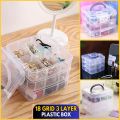 Plastic Organizers for daily use Storage Box with Dividers and Multiple Compartments | Stackable PVC Organizer for Jewelry, Earings, Rings & Small Accessories. 