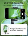 Andobil Magstick iPhone Tripod Mount, Auto Clamping Magnetic Tripod Holder 360 Rotation,1/4" Screw Hole Tripod Adapter with MagSafe. 