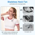 STREET VENDOR Bladeless Neck Fan Rechargeable USB Portable Cooling Fan Dual Airflow Personal Fan For Outdoor And Office Use. 
