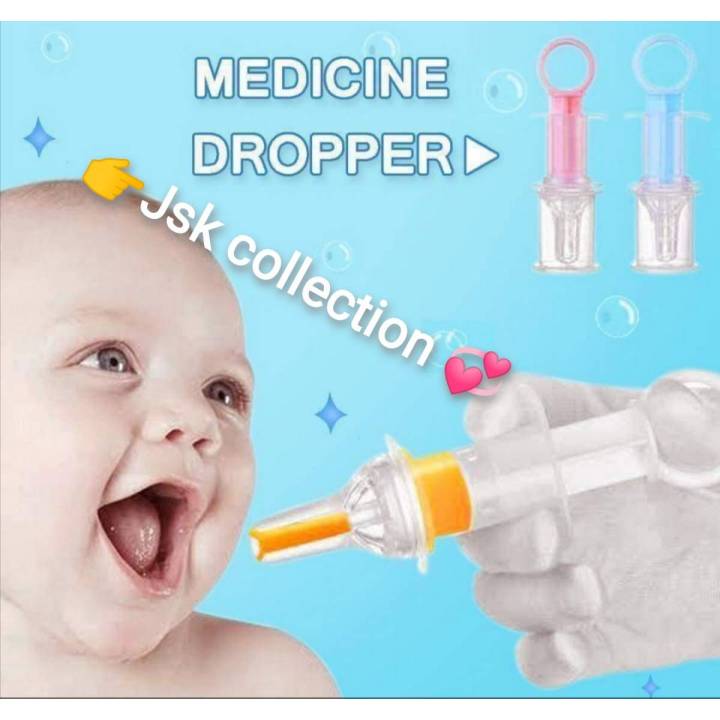 Baby Medicine Dropper Original Dispenser with Travel Cap new Style Baby Pacifier Needle Feeder Feeding