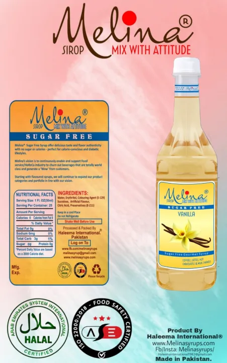 Melina%20-%20Vanilla%20Sugar%20free%20flavored/Flavoured%20Syrup%20750ml/Coffee%20flavor%20-%20Image%2010