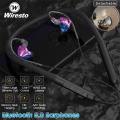 Wireto BX03 Bluetooth 5.0 Earphones Neckband Headphone Sports HiFi Subwoofer Neck Hanging Handsfree Bluetooth Headset 80Ms Latency Earbuds Stereo Headset Professional Gaming Earphone. 