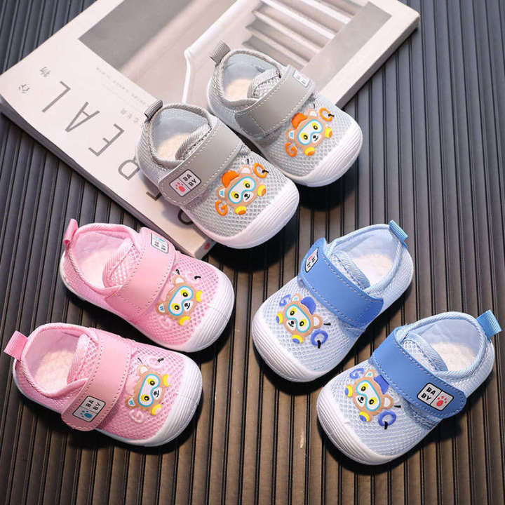 Noisy boys aged 0 1 2 in summer with loose mesh and cartoon style sandals girls called shoes for babies