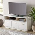 Esons 3-Door TV Stand Console for TVs up to 50", Black. 