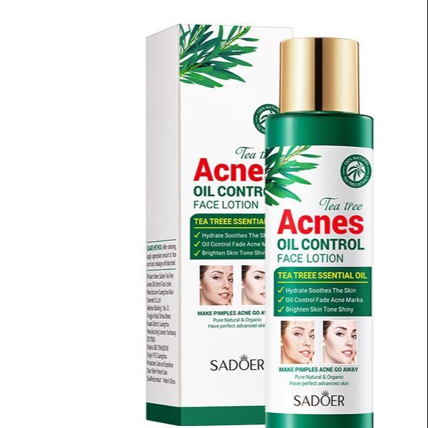 Sadoer Acnes Tea Tree Anti Wrinkle Oil Control Moisturizing & Nourishing Face Lotion 120ml
