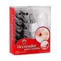 Cakeware 15 Piece Cake Decorating Set Frosting Icing Piping Bag Tips With Steel Nozzles. 