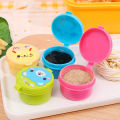 4Pcs/Set Cartoon Sauce Bottle Mini Bento Box Animal Friend Soy Sauce Box Tomato Sauce Honey Salad Sauce Container Bento Box Accessories. 
