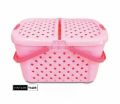 Multipurpose Medium Plastic Carry Basket-Portable Baby Nursery Storage Organizer Laundry Basket-High Quality Picnic Basket-Pet Cat Kitten Dog Puppy Basket. 